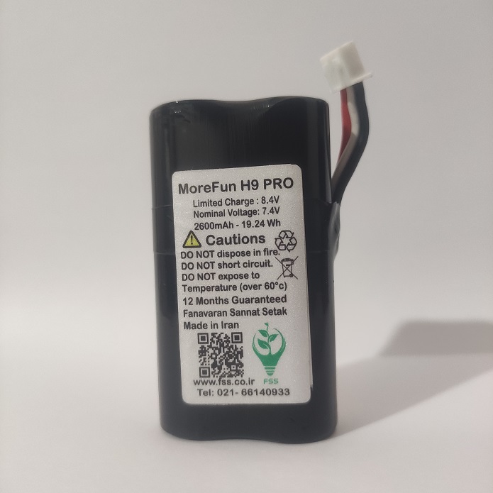 باتری کارتخوان مورفان H9pro ظرفیت 2600mAh ستاک با گارانتی یکساله